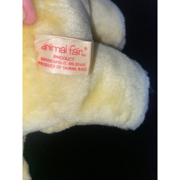 Vintage Animal Fair Teddy Bear Yellow Plush Sleeping Cap Star Moon‎ - Picture 6 of 7